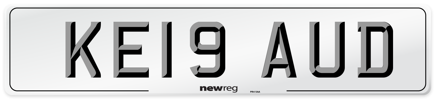 KE19 AUD Number Plate from New Reg